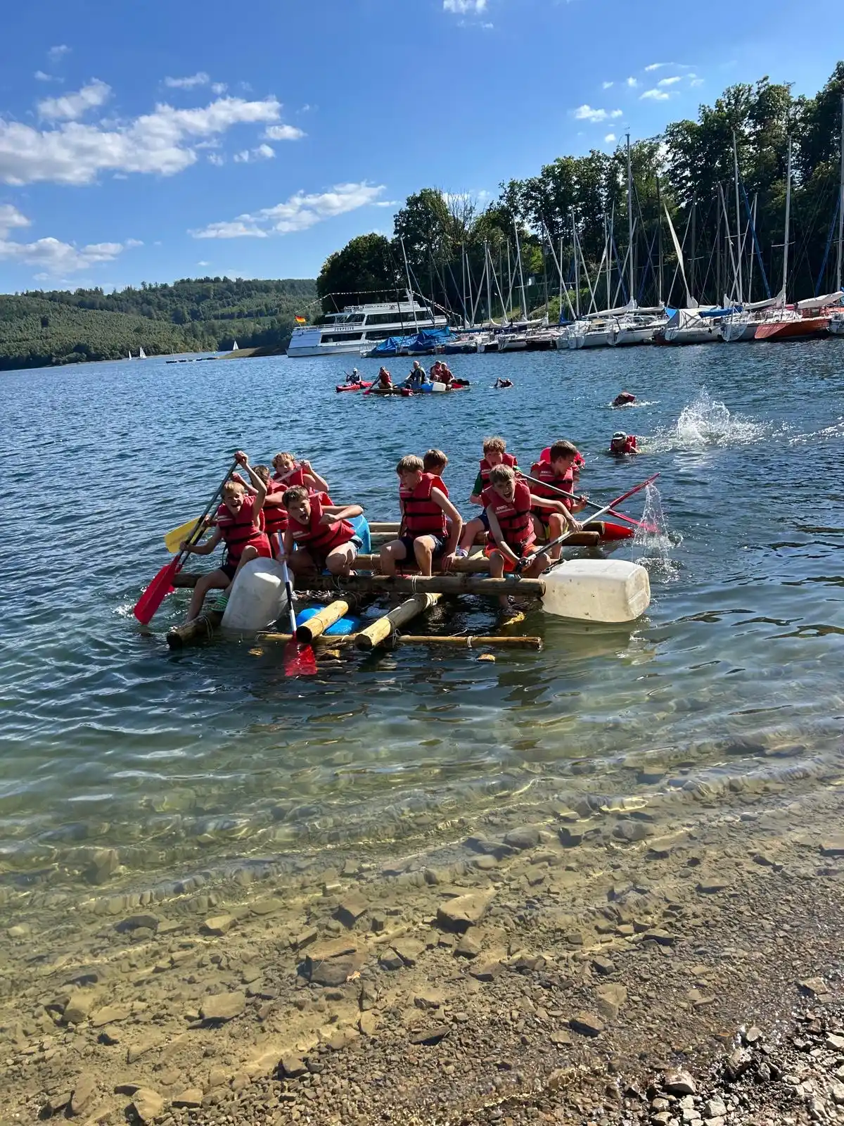 U13 Floßbau-Wettbewerb